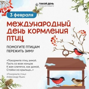 Международный день кормления птиц